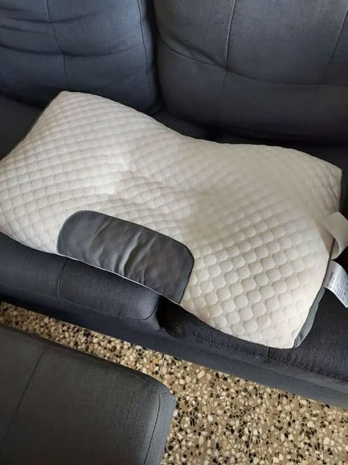 Almohada ortopédica cervical de protección del cuello photo review