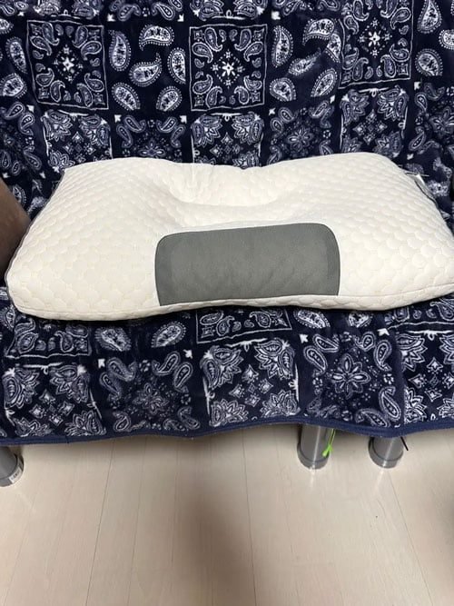 Almohada ortopédica cervical de protección del cuello photo review
